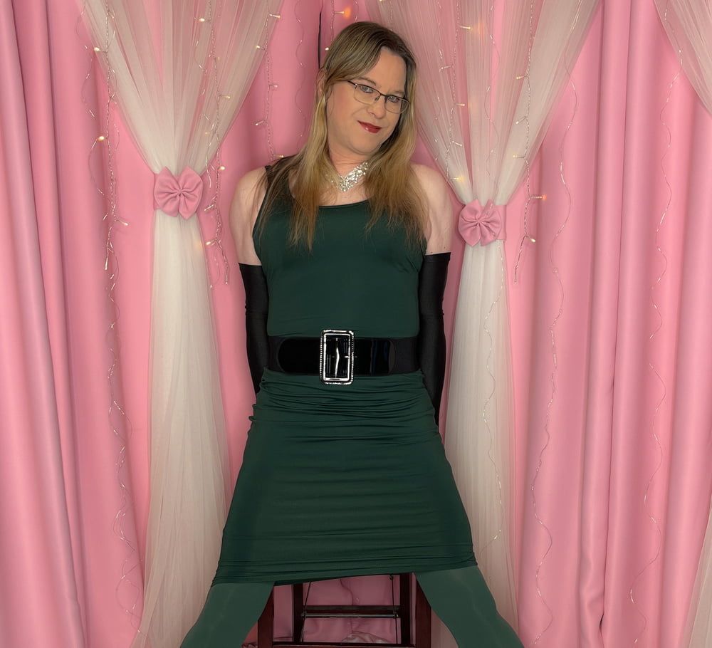 Joanie - Forest Green Midi Tank Dress #25