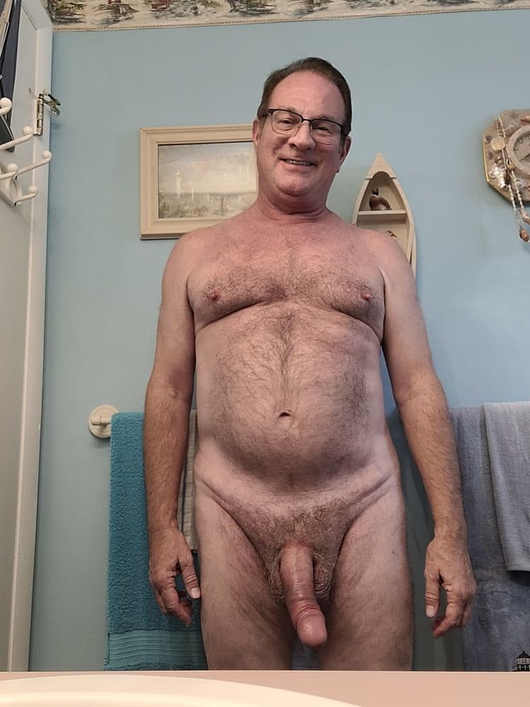 Daddy showing off my soft cock #4