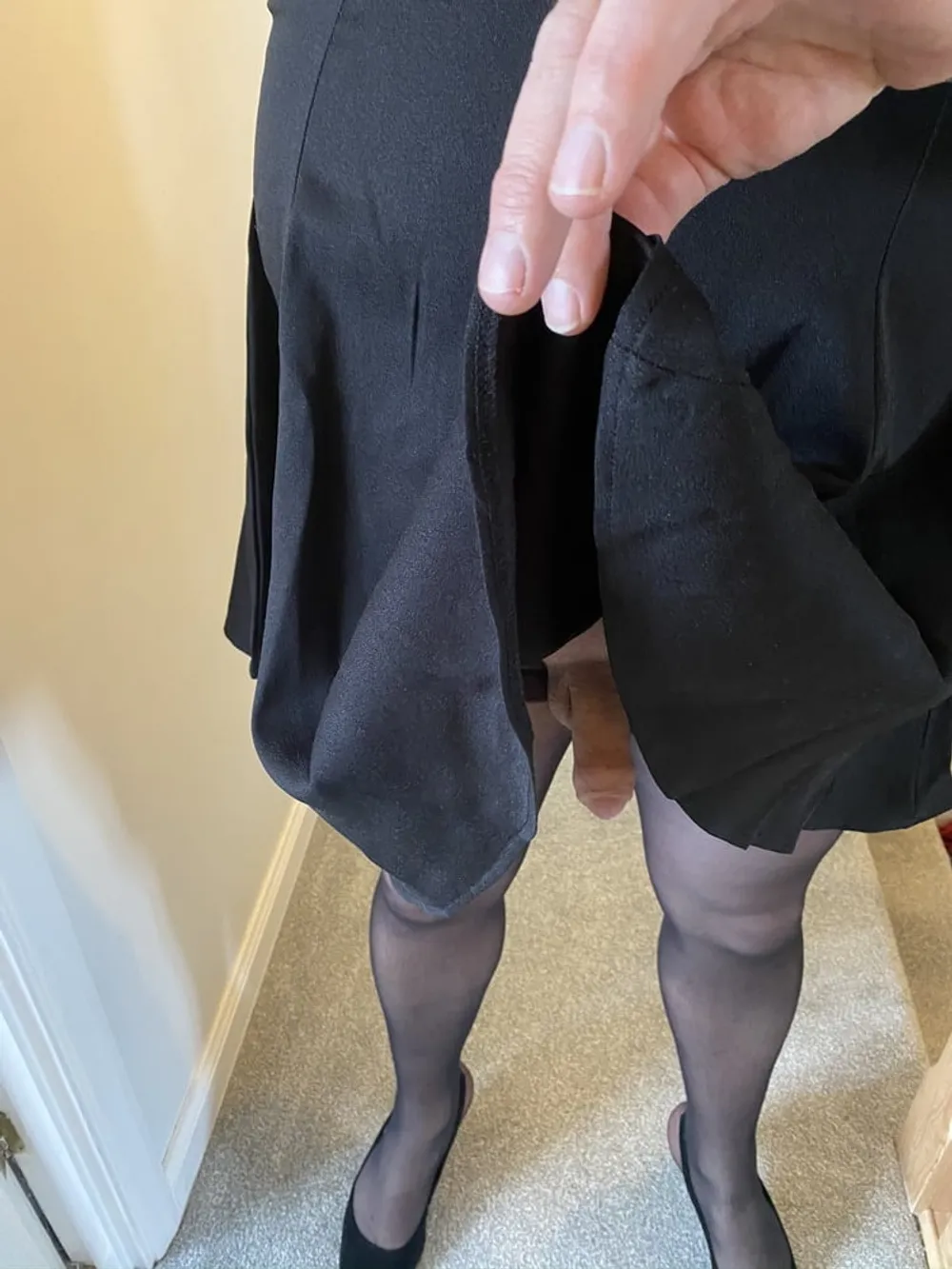 Sissy crossdresser in Black stockings #39