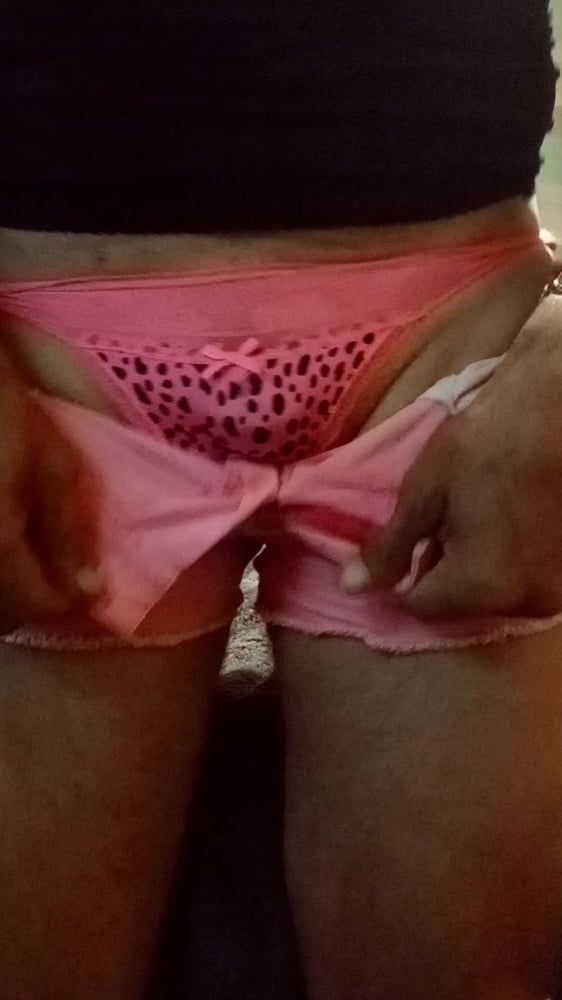 Hot pink shorts #3