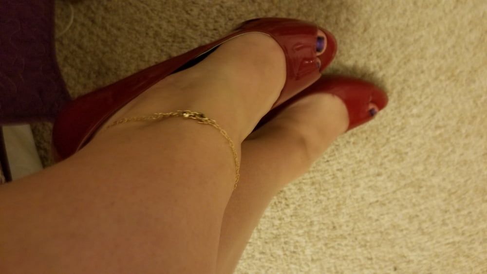 Playing in my shoe closet pretty feet heels flats milf  wife #6