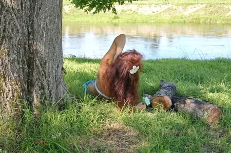 mermaid under the tree         