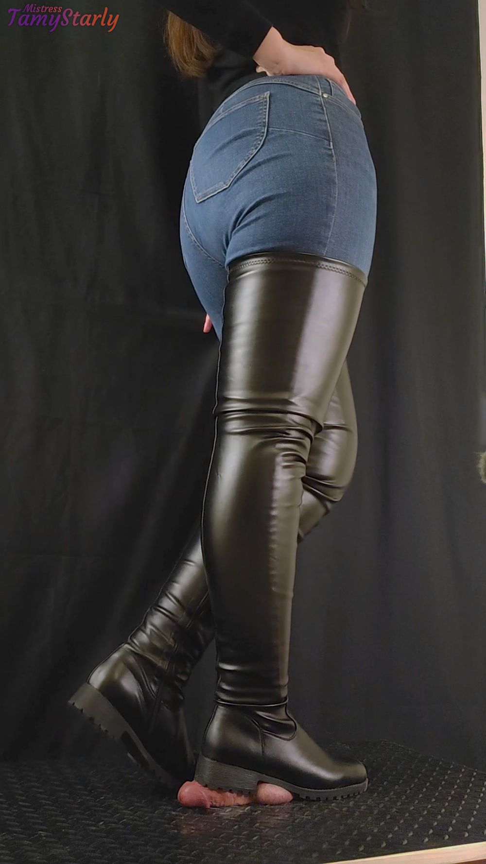 March &amp; Blast in Super Thigh Boots - Ball Stomp, Bootjob #16