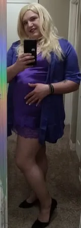 sissy girl carrie in purple         