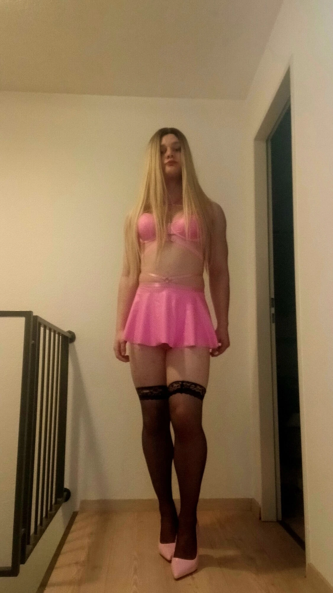 Sissy Faggot showing off for superior men #5