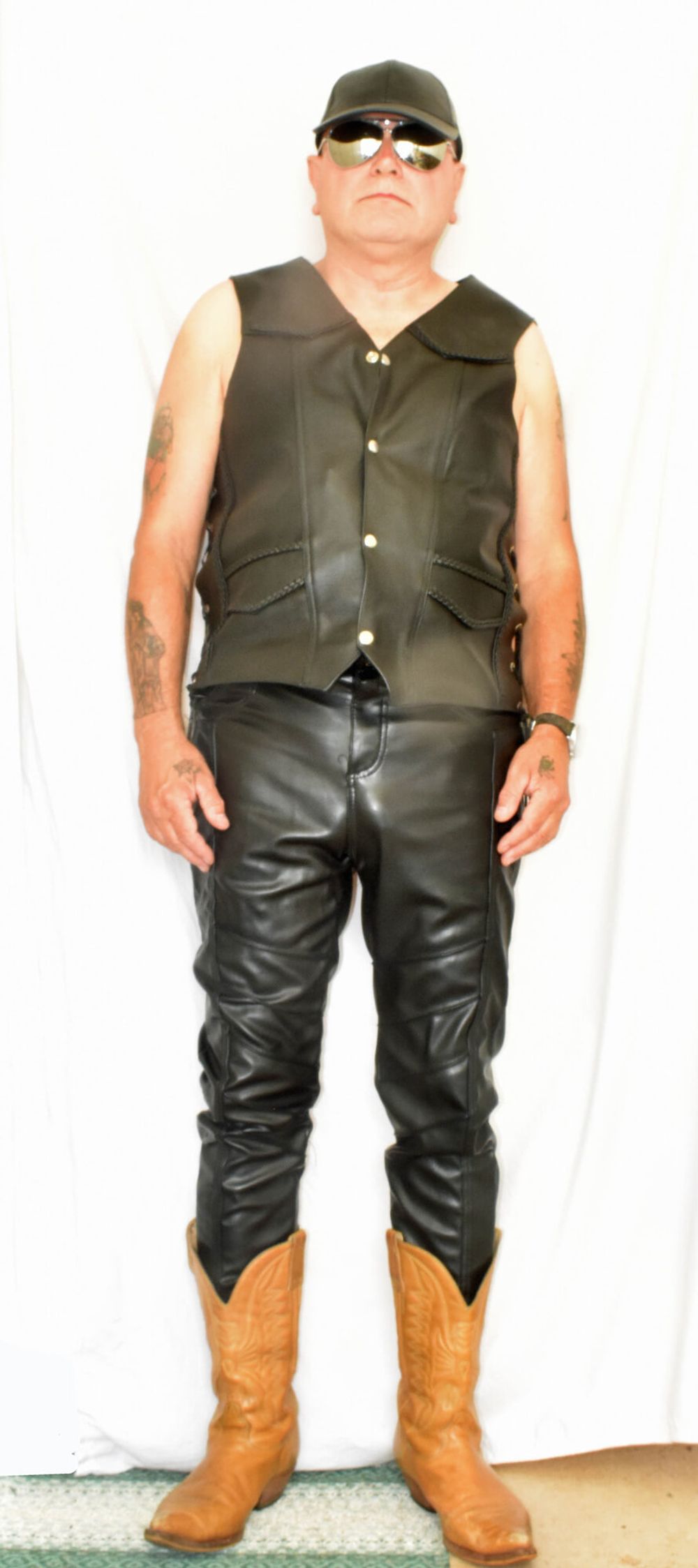 DRESSED IN A TIGHT LEATHER. #7