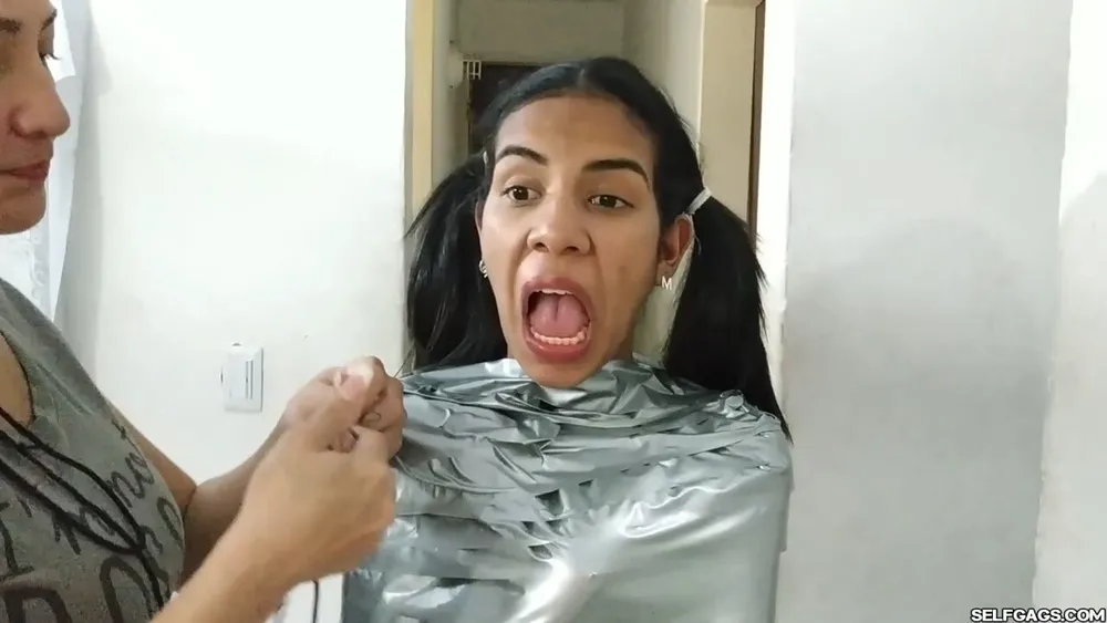 Mummified Latina Slut Mouth Hooked And Helpless #48