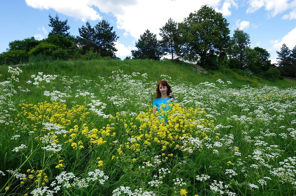 My Wife in White Flowers (near Moscow) #2