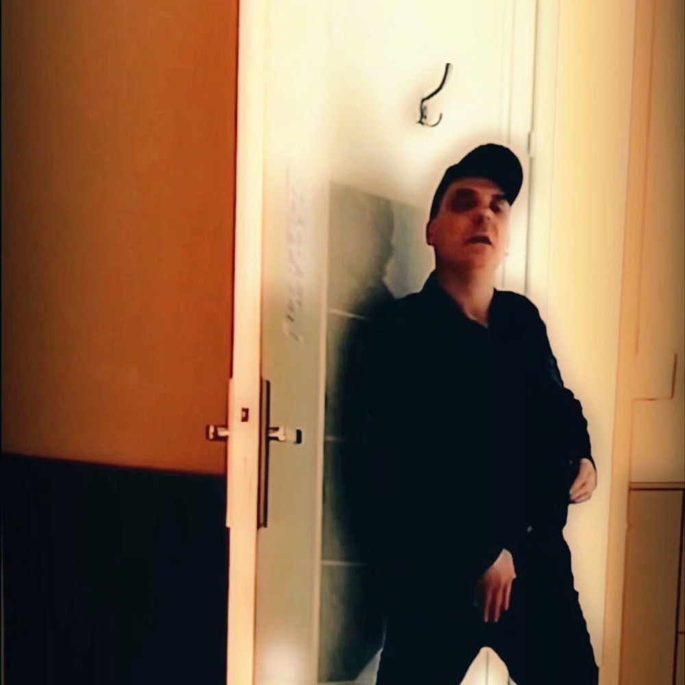 Handjob standing in front of a door #3
