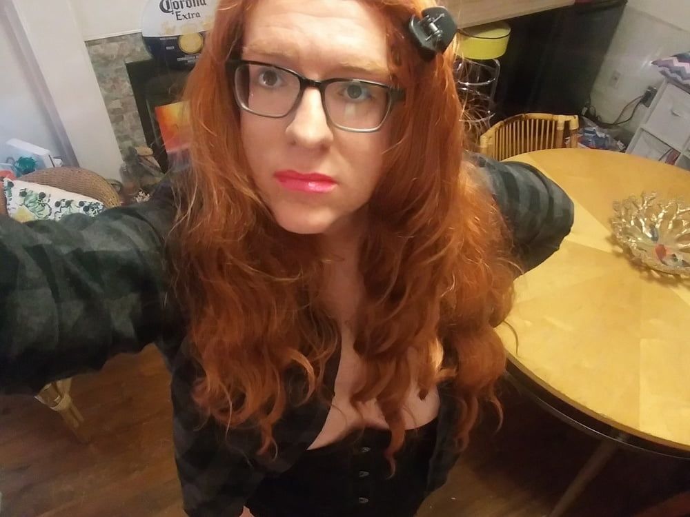 Redhead shemale trans masturbation cum cock  #52