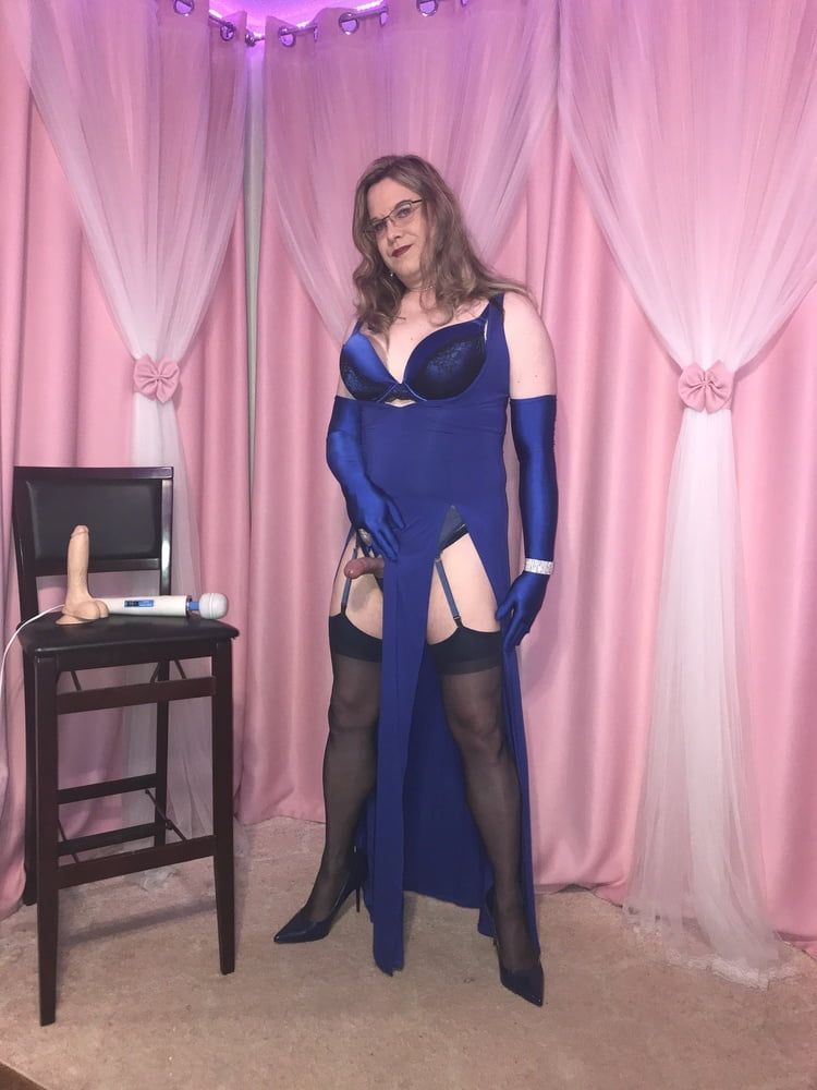  Joanie - Blue Maxi Vest Dress and Lady Marlene Part 3 #6