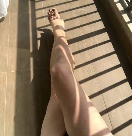 sunbathing on the balcony         