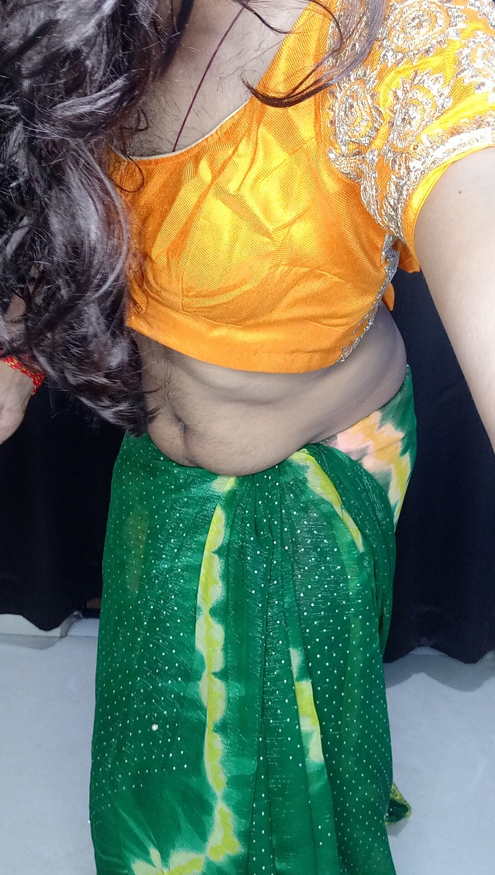 My stepmom last night wear this saree  #5