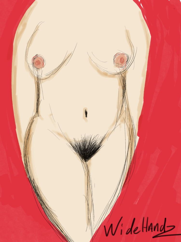 Drawings of shapely women #5