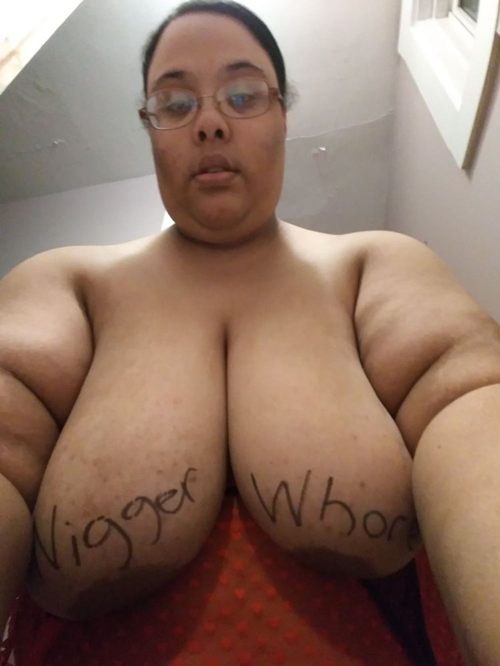 Dumb SSBBW Slut Jessica Jones&#039; Bodywriting  #5