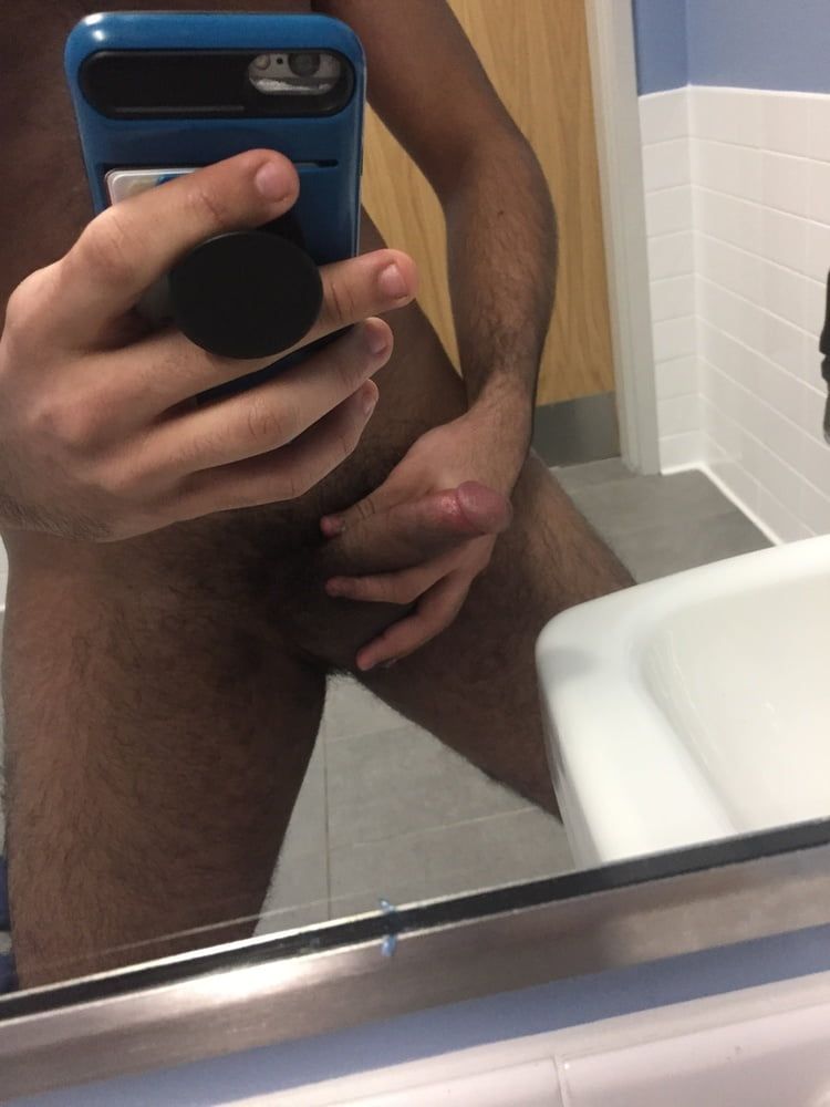 Flashing my tiny indian cock at school #20
