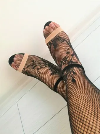 black fishnets         