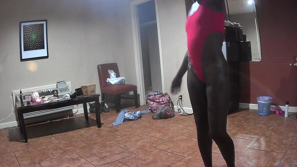 Sexy Chocolate milf Completely Nude Petite Spinner #4