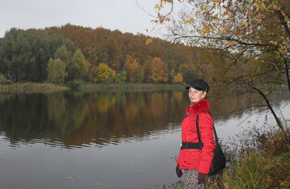 red jacket and yellow leaves #9