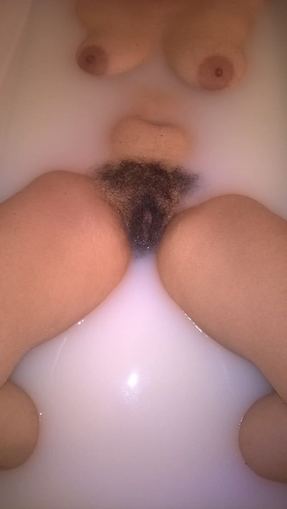 Hairy Wife In Milk Bath #5