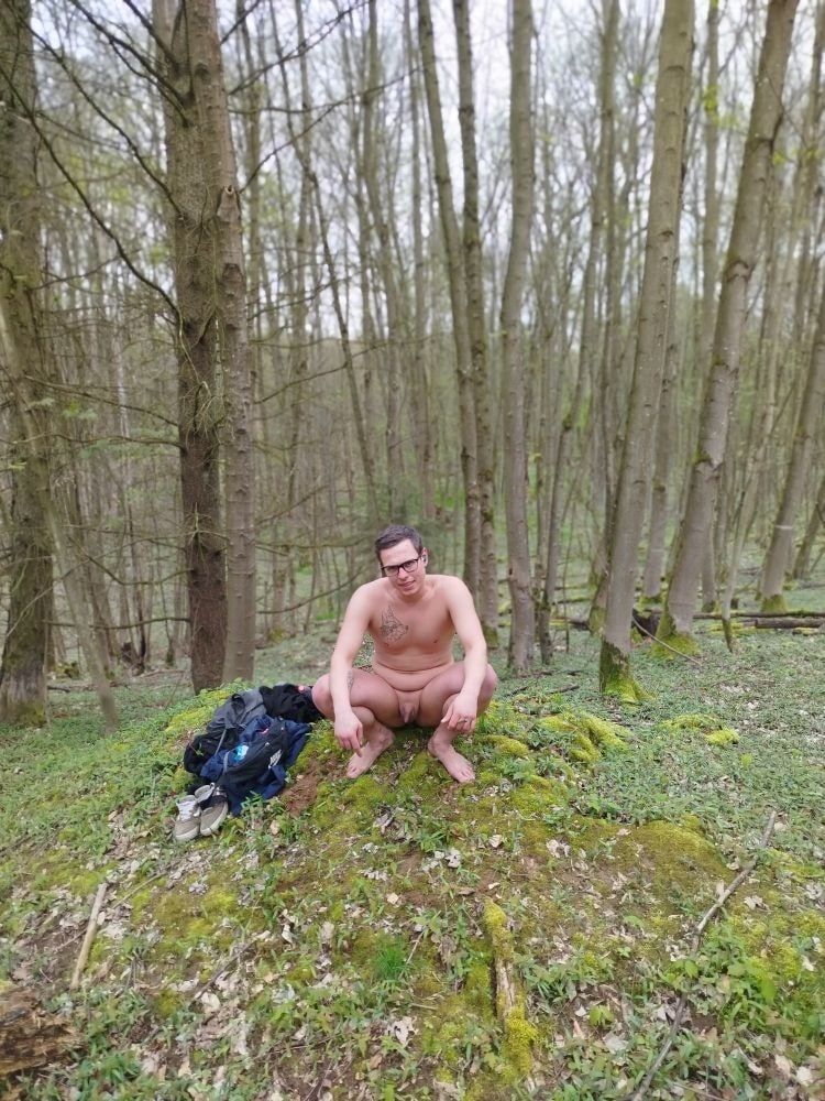 I'm nude on a perch in the forest  #5