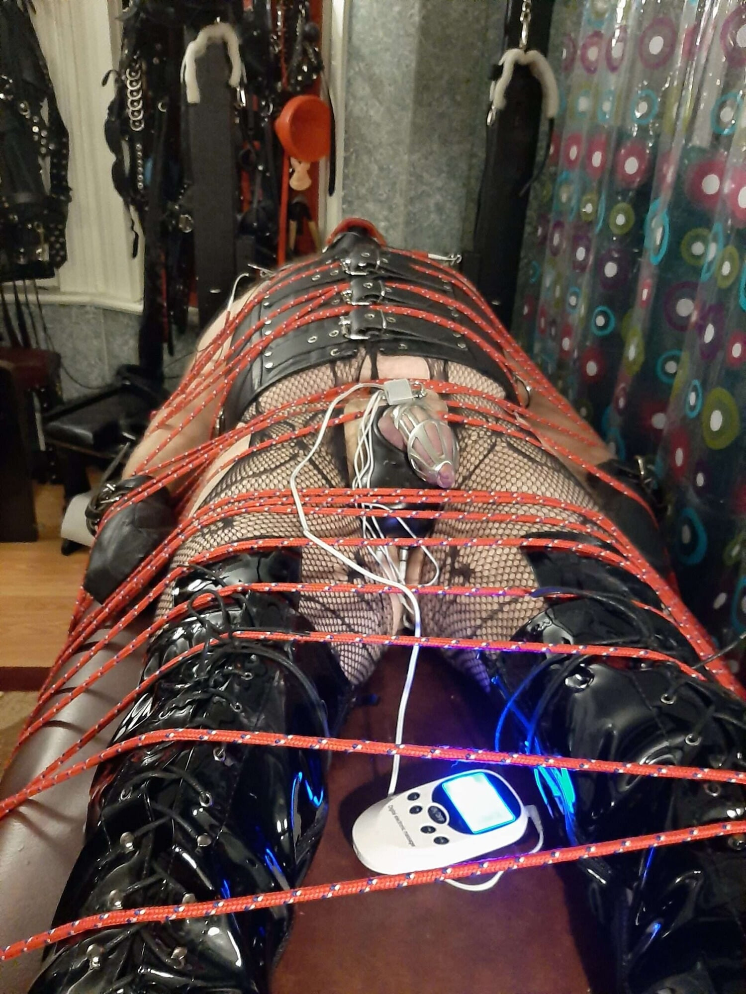 Ballet Boot Bondage & CBT on The Dungeon Table #4