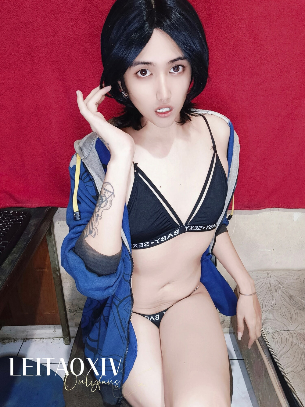 LEITAOXIV ONLYFANS - NERD LADYBOY GAMER GOONING #4