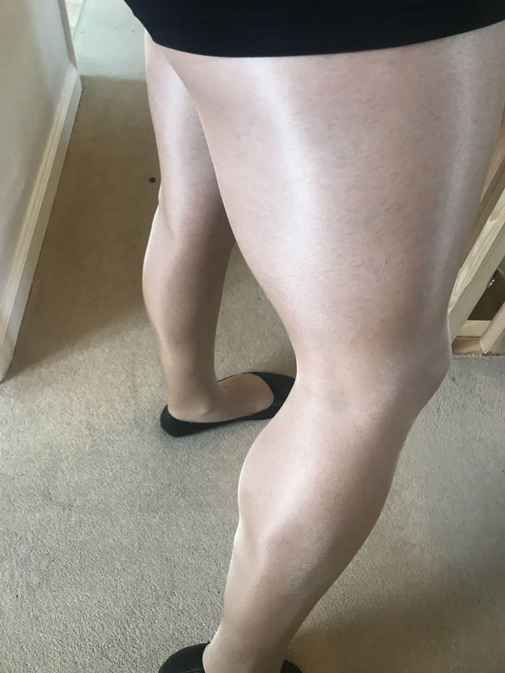 Tan brown tights and leotard #3