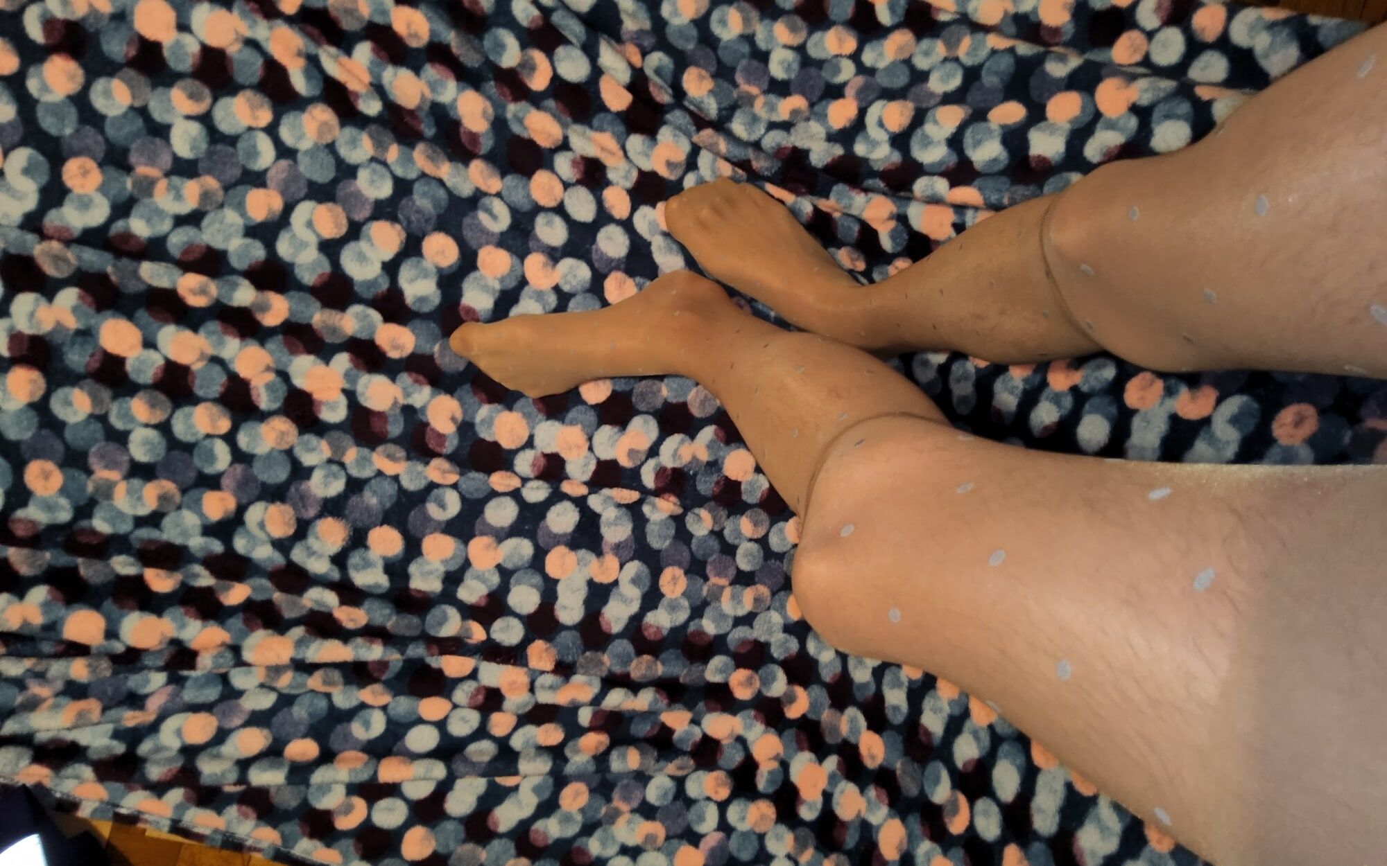 My New Brown Dotted Pantyhose #9