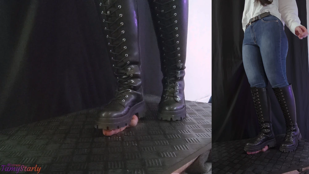 Stomping Your Cock and Balls in my Military High Combat Boot #11
