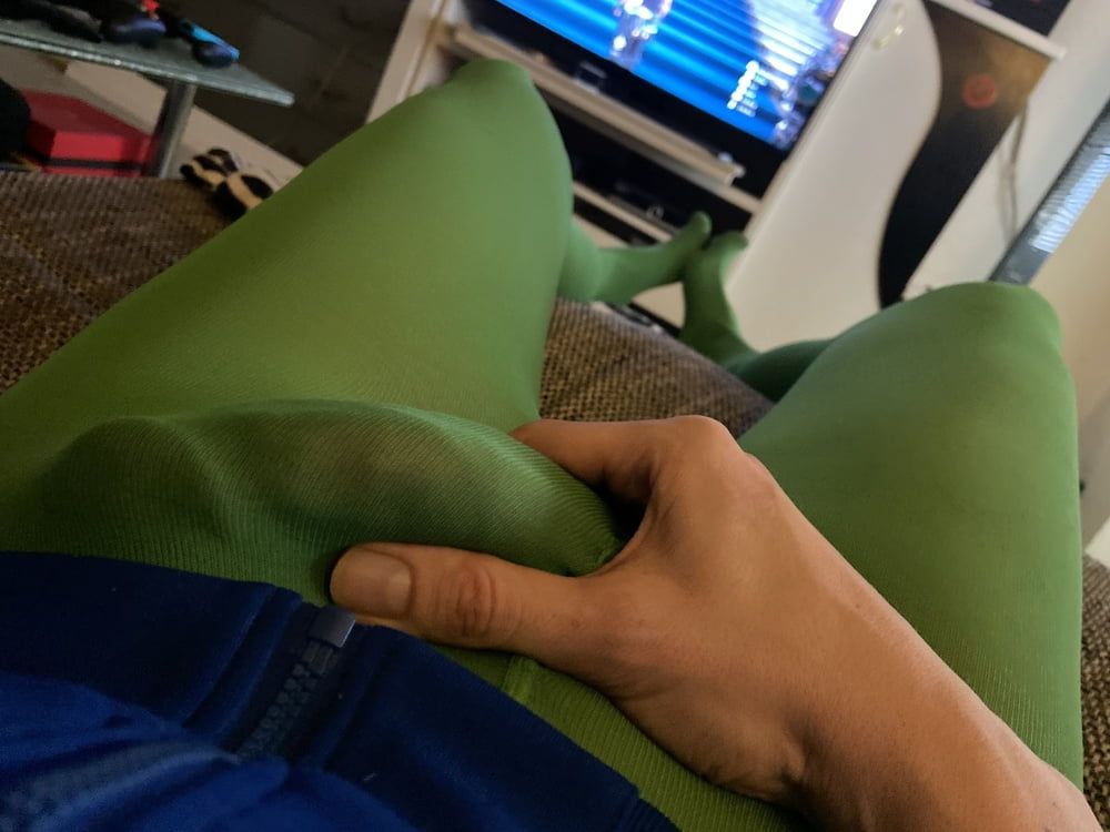 My incredible detailed cockoutline and bulge in tights! #8