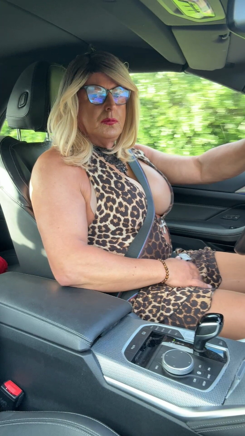 Sexy Crossdresser kellycd2022  in leopard print and heels  #8