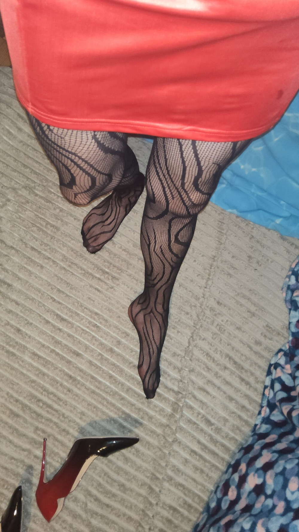 Teasing in My Fishnets #12