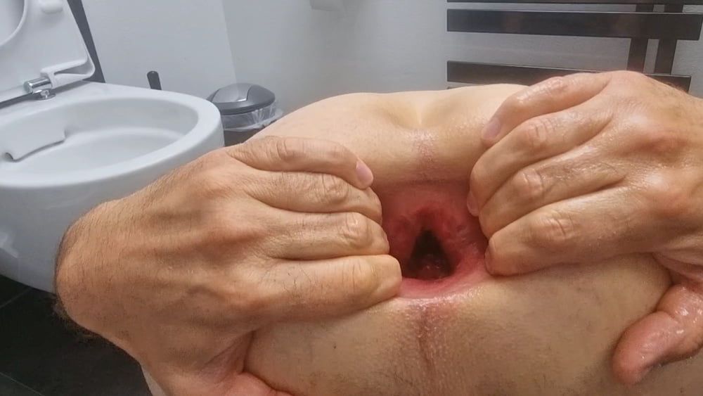 Anal fuck and fist with 8cm wide mega plug #10