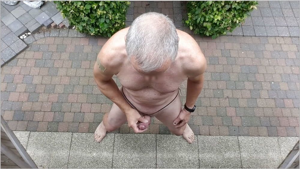 public outdoor exhibitionist bondage jerking show #20