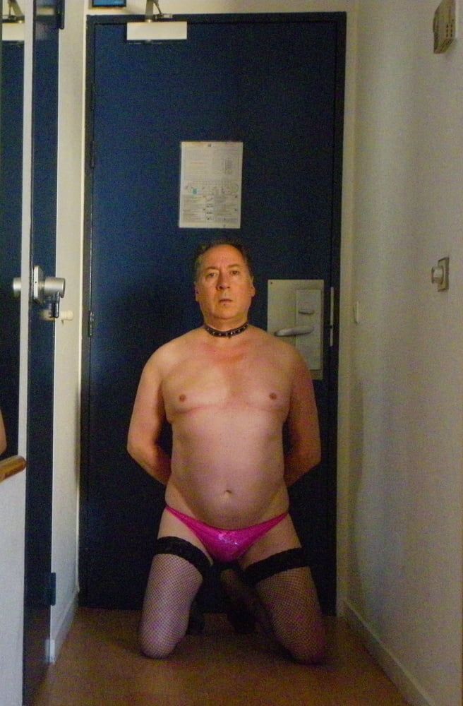 Fag in pink panties #15