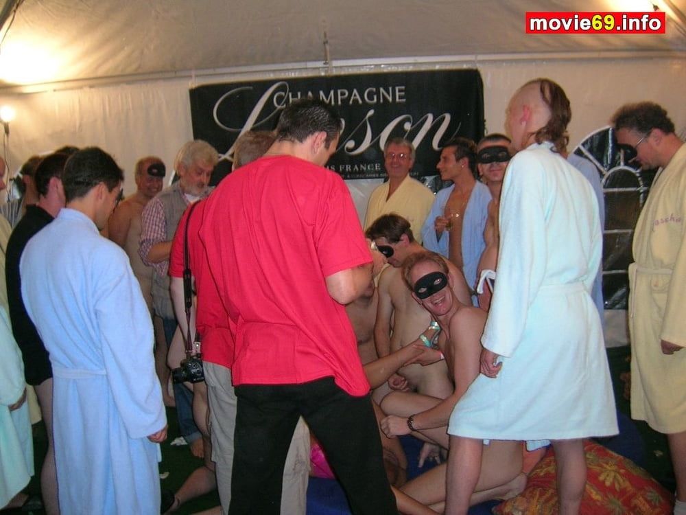German gangbang party with 6 girls and 159 guys! #34