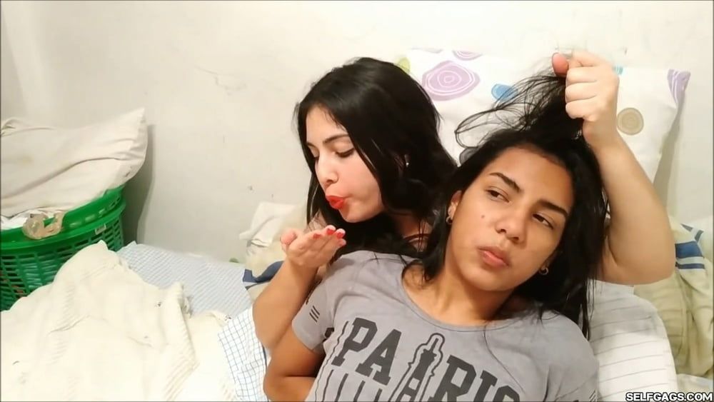 Lesbian Handgag Spit And Smother - Selfgags #15
