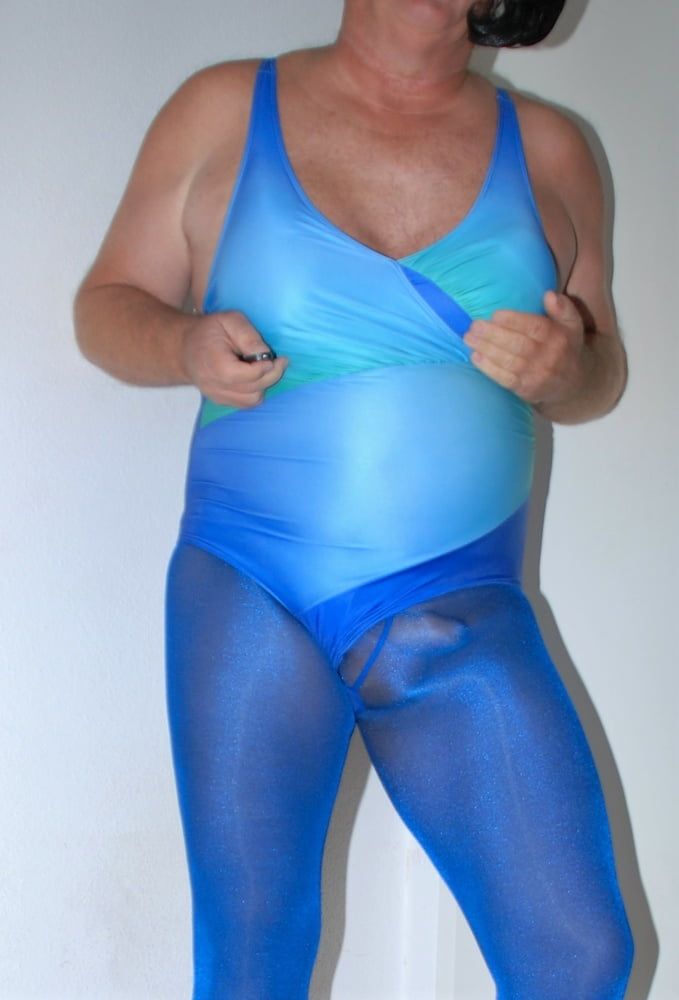 Swimsuite and Tights blue #10
