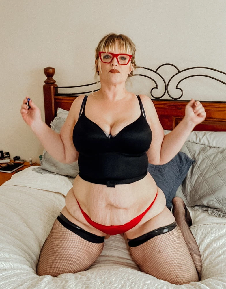 Thigh Highs on a fat milf #10