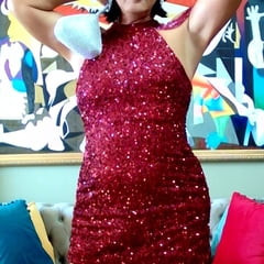 Me in red Dress
