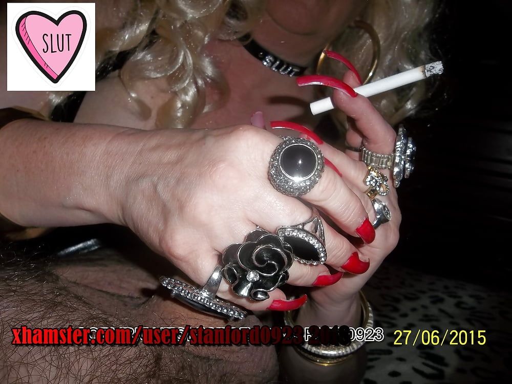 LONG NAILS SMOKING SLUT #37