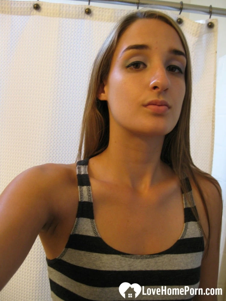 Very kinky photo session in the bathroom #2