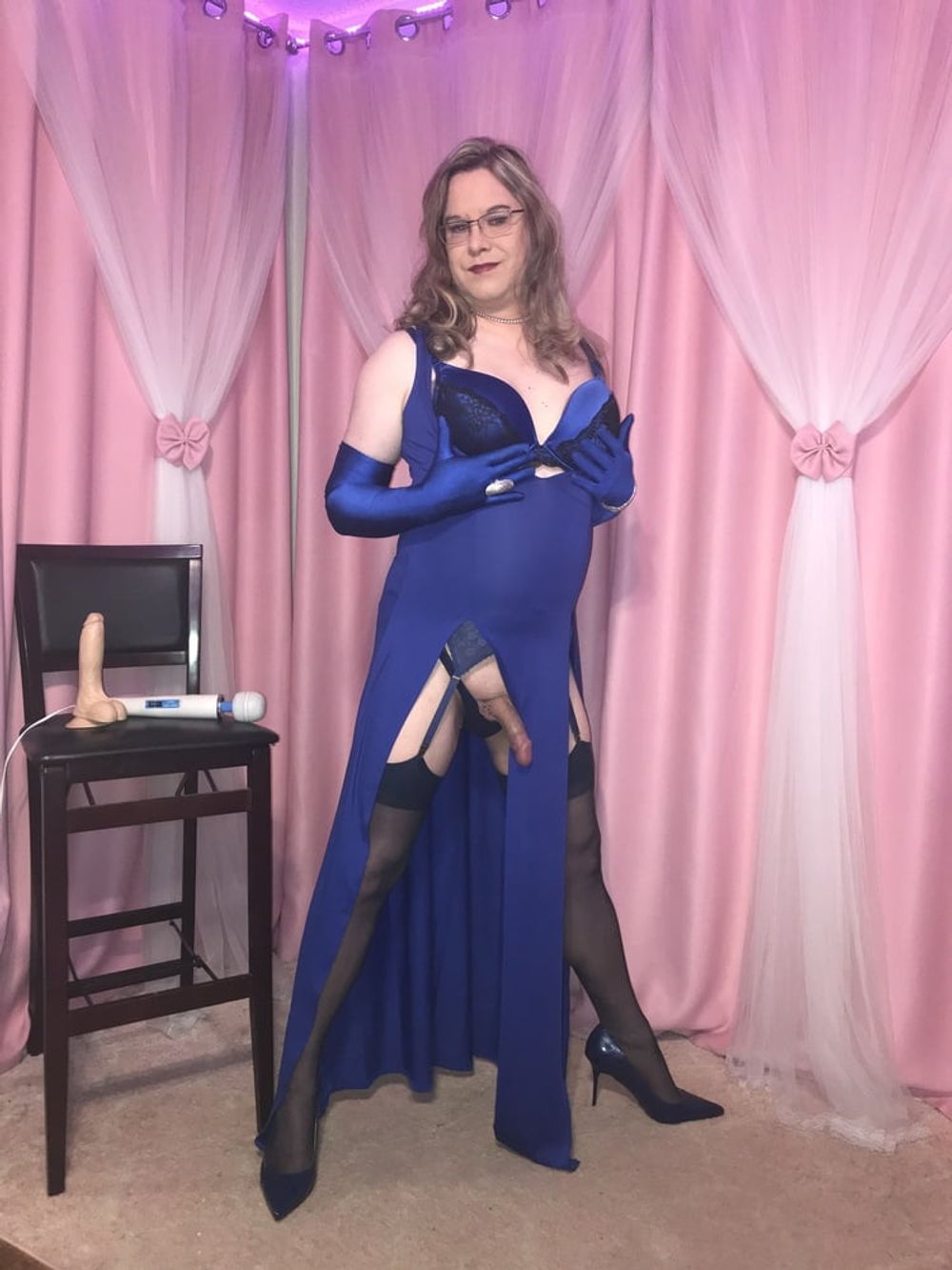  Joanie - Blue Maxi Vest Dress and Lady Marlene Part 3 #11