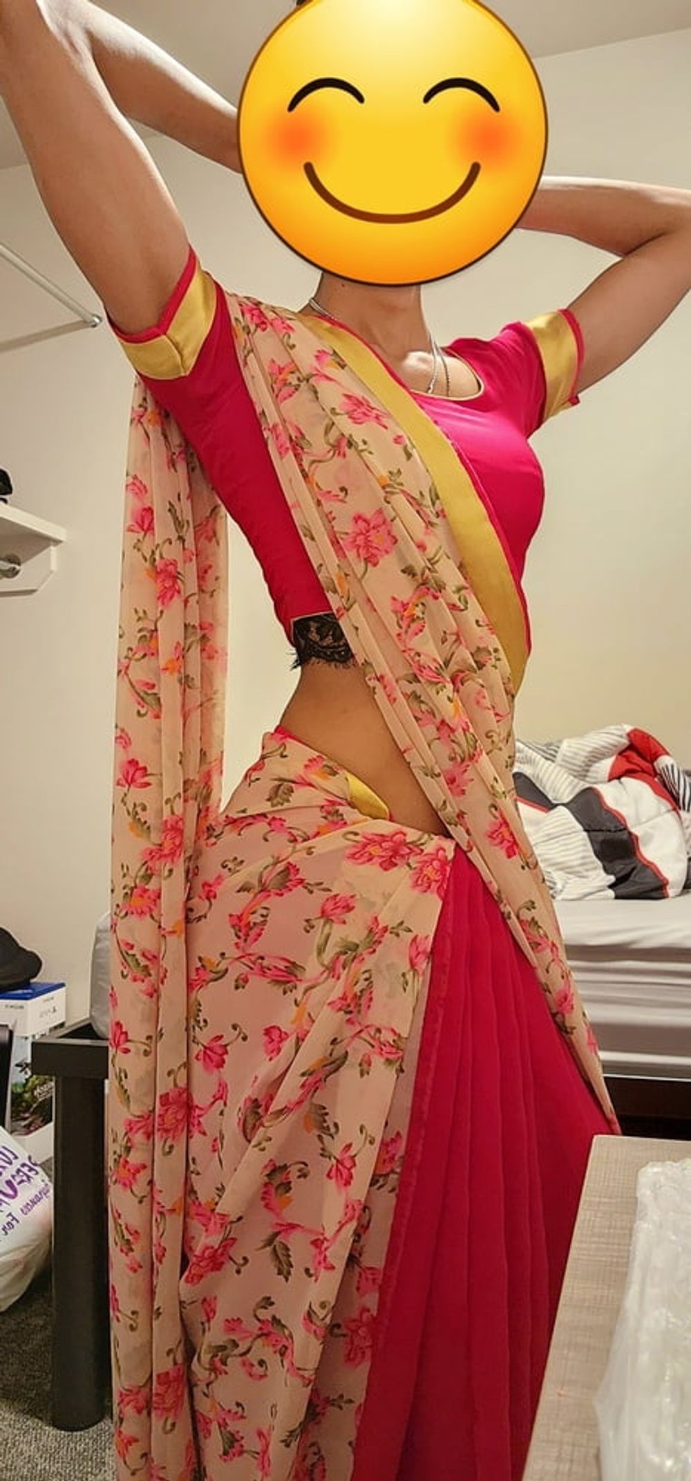 Sri Lankan Sissy In Saree #2