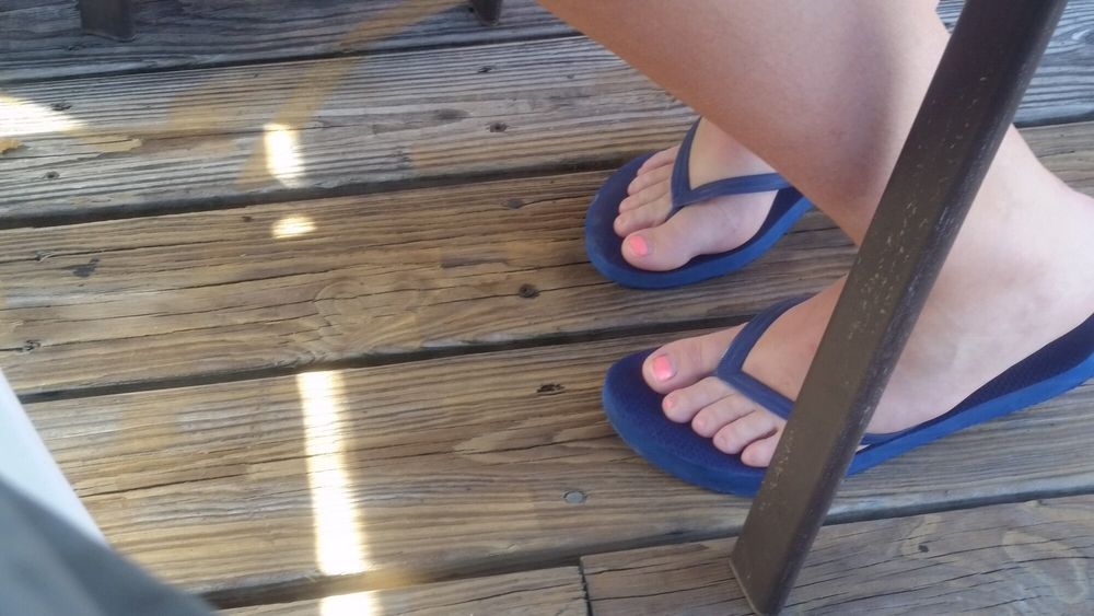 My girls feet in different situations and sandal #8