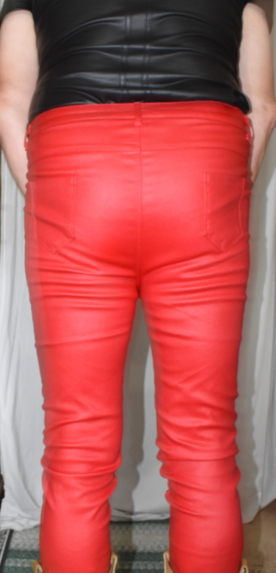 RED HOT LEATHER PANTS. #6