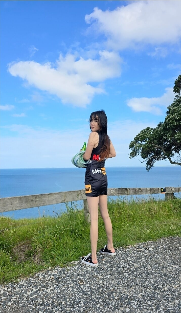 Misstaiwan nature nude walk in beautiful New Zealand  #2