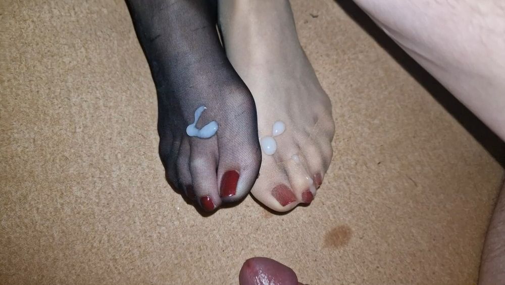 Semen on wife&#039;s feet all the time #58