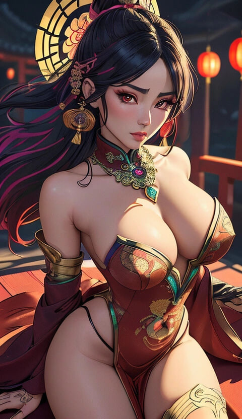 chinese temple (Ai models) #37